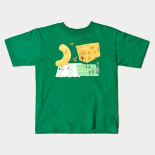Mac and Cheese in Love Kids T-Shirt